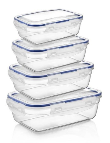 Набір контейнерів герметичних прямокутних (500-900-1500-2400 мл)