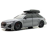 Машина Автосвит Audi rs 6 инерционная открываются двери капот багажник 20,5 см Темно-Серый (AP-2070)
