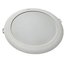 Врізний точковий LED світильник Philips 18Вт коло IP20 220В 6500K холодний білий