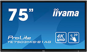 Інтерактивний дисплей 75 дюймів iiyama ProLite TE7503MIS-B1AG (4K Android OS Wi-Fi)