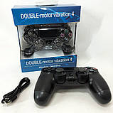 Джойстик DOUBLESHOCK для PS 4, бездротовий ігровий геймпад PS4/PC акумуляторний джойстик. BD-564 Колір чорний, фото 8