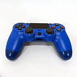 Джойстик DOUBLESHOCK для PS 4, бездротовий ігровий геймпад PS4/PC акумуляторний джойстик. VA-743 Колір синій, фото 8