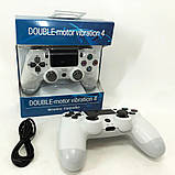 Джойстик DOUBLESHOCK для PS 4, бездротовий ігровий геймпад PS4/PC акумуляторний джойстик. HS-347 Колір білий, фото 11
