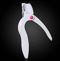 Кусачки/типсоріз для штучних нігтів, гелевих типс Білий