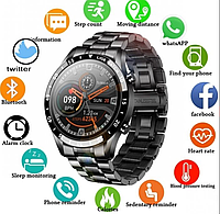 Багатофункціональні Чоловічі Якісні розумні смарт годинник Стильні для android ios, Круглий розумний годинник
