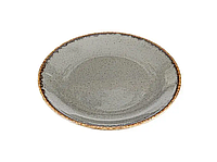 Тарелка Dark Grey Porland мелкая фарфоровая круглая 180 мм 187618/DG Оригинал