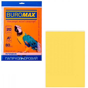Папір офісний BuroMAX А4 80 г/м2 (50 аркушів) BM2721350-23 Intensiv золотий 636380 G-Rich