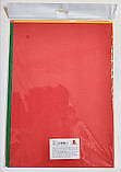 Набір кольорового флокованого паперу А4 / 5 кольорів / Односторонній кольоровий бархатний папір, фото 2