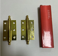 Дверні петли завіси 2 штуки на праву сторону R роз'ємні накладні 50 мм, декоративні колір золото PB