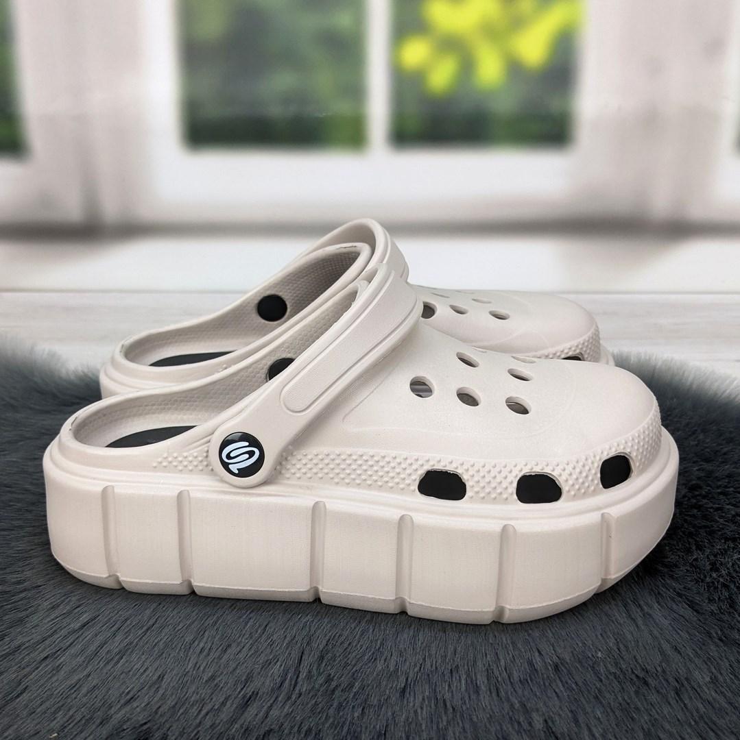 Сабо крокси жіночі на платформі бежеві Progress 4369, фото 1