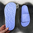 Шльопанці жіночі сланці пінкові блакитні (волошка) Даго Стиль 4045, фото 3