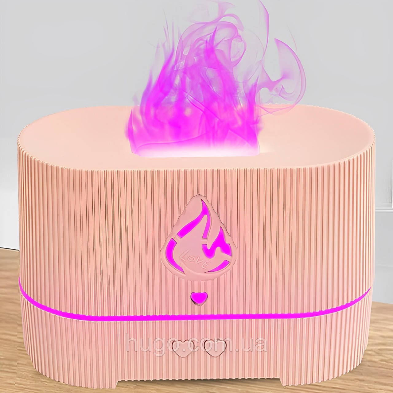 Зволожувач повітря з ефектом полум'я, від USB, Aroma Diffuser UV-2 / Аромадифузор для дому з підсвічуванням