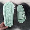 Шльопанці сланці жіночі піна м'ятні з котиком 4411, фото 6