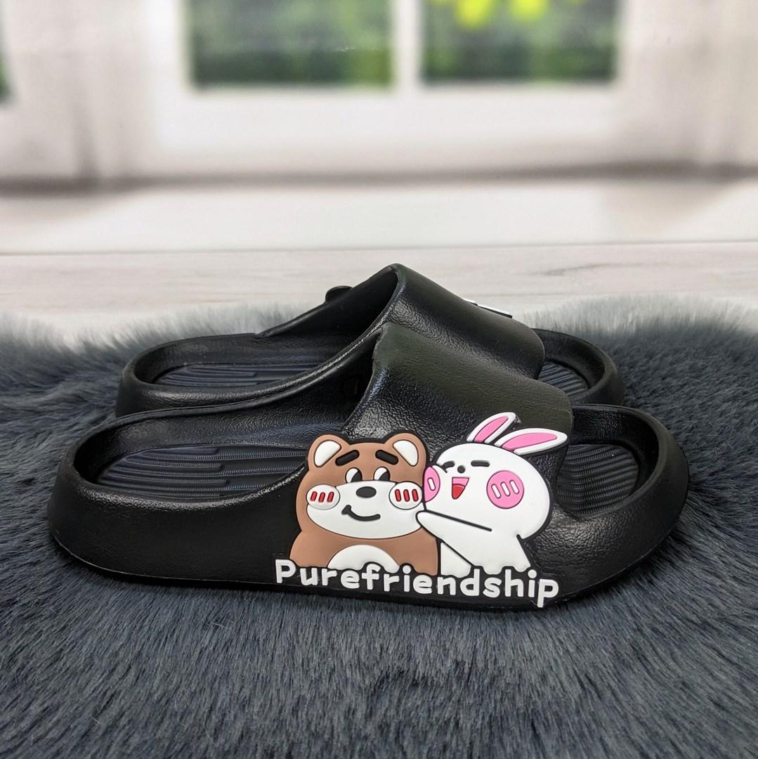 Шльопанці дитячі сланці пінка чорні "Друзі" 5313, фото 1