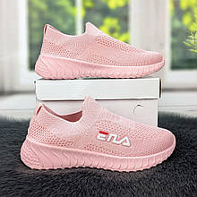 Мокасини тапочки дитячі BBT текстильні рожеві 5326 34