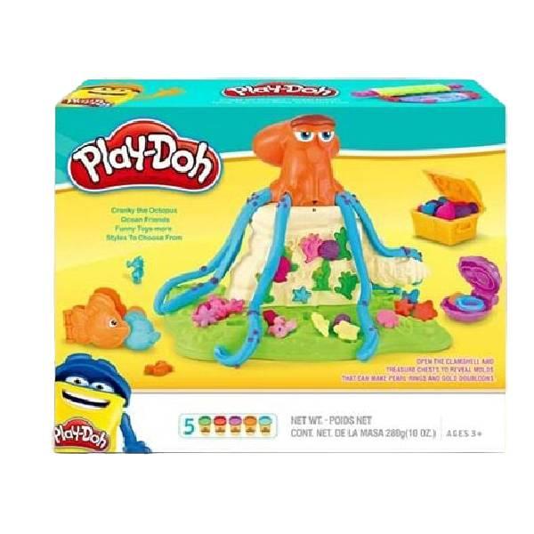 Набір тіста для ліплення Восьминіг 5 баночок із формочками Play-Doh