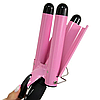 Потрійна плойка для волосся GEEMY GM-1956, фото 3