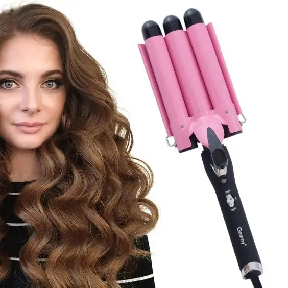 Потрійна плойка для волосся GEEMY GM-1956, фото 1
