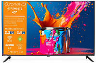 Телевізор 40" OzoneHD 40FSN93T2, 1920х1080, 60 Гц, Smart TV, Android 12.0, DVB-T2/C, 2xHDMI, 2xUSB, 1xнаручна