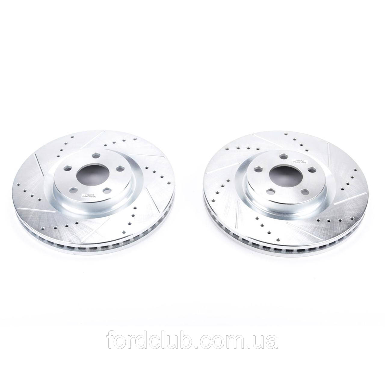 Гальмівні передні ротори Ford Fusion 2.7; POWER STOP Z23 (345 мм)