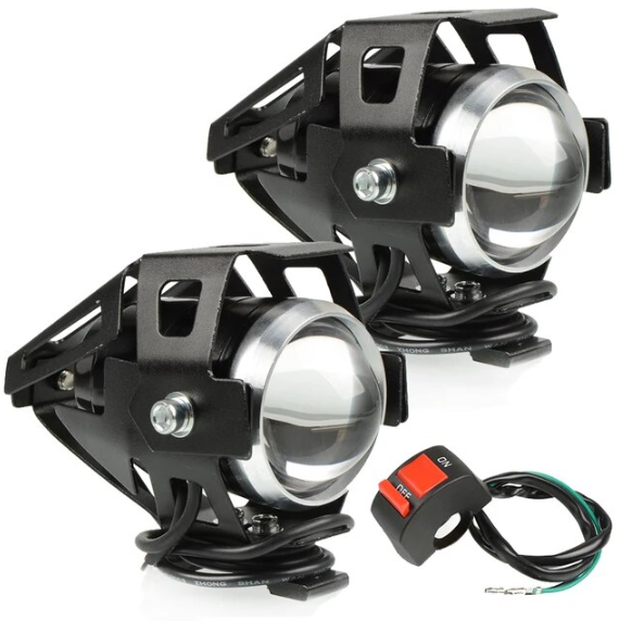 Протитуманні фари для мотоцикла лампа фари для мопеда led мото оптика, фото 1