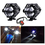 Протитуманні фари для мотоцикла лампа фари для мопеда led мото оптика, фото 9