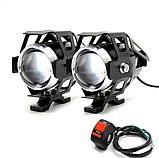 Протитуманні фари для мотоцикла лампа фари для мопеда led мото оптика, фото 6