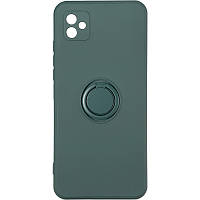 Чохол Fiji Holder Ring для Samsung Galaxy A05 (A055) бампер з кільцем підставкою Dark Green