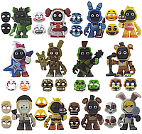 Набор фигурок ФНАФ Пять ночей с Фредди, 12в1, 8-9 см - Five Nights at Freddy`s, Fnaf, Chica, Bonnie, Foxy