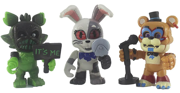 Набор фигурок ФНАФ Пять ночей с Фредди, 12в1, 8-9 см - Five Nights