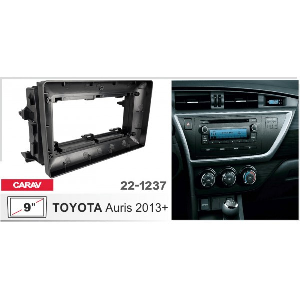 Перехідна рамка серії Carav 22-1237 для Toyota Auris 2013+ 9 дюймів