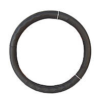 Чохол на кермо чорний з білим обідком розмір М Elegant Plus EL 105450