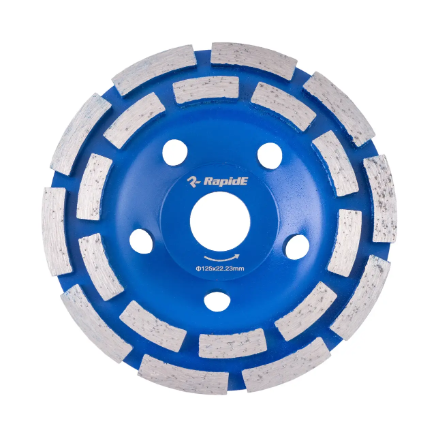 Алмазна шліфувальна фреза 125Х22.23 RAPIDE DOUBLE ROW, фото 1