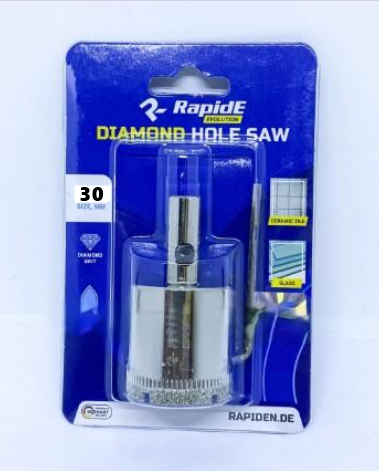 Коронка по плитці та склу 35 мм RAPIDE DIAMOND HOLE SAW