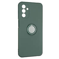 Чохол Fiji Holder Ring для Samsung Galaxy A15 4G / A15 5G бампер з кільцем підставкою Dark Green