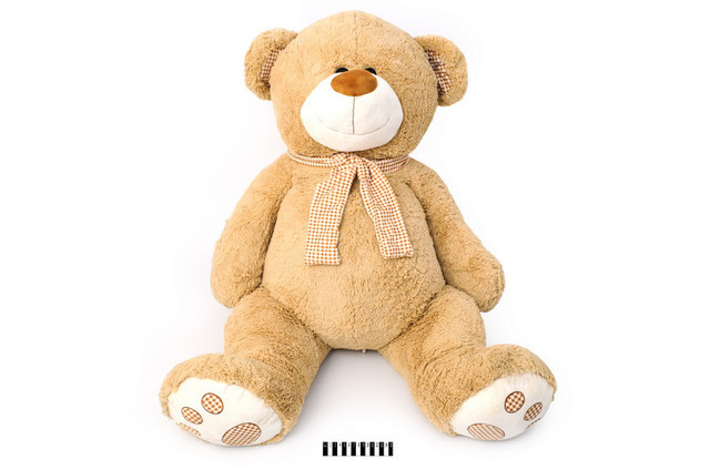 М'яка іграшка Ведмедик з шарфом S-JY-3660\100, сидячий 100 см