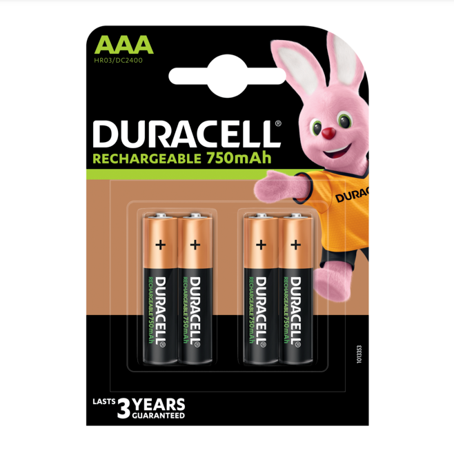 Акумулятор DURACELL HR03 (AAA) 750mAh уп. 4 шт