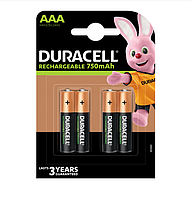 Акумулятор DURACELL HR03 (AAA) 750mAh уп. 4 шт