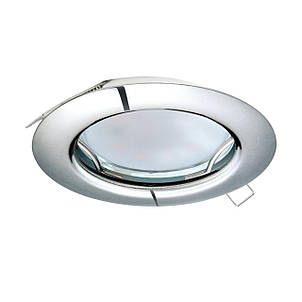 Точковий вбудований LED світильник 2.8Вт сталь хром 7.8х11.5 см, фото 1