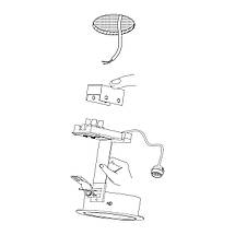 Точковий вбудований LED світильник 2.8Вт сталь сатиновий нікель 7.8х11.5 см, фото 4