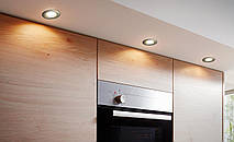 Точковий вбудований LED світильник 2.8Вт сталь сатиновий нікель 7.8х11.5 см, фото 5