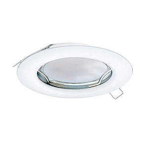 Точковий вбудований LED світильник 2.8Вт сталь білий 7.8х11.5 см, фото 1