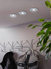 Точковий вбудований LED світильник 3х4.6Вт алюміній матовий алюмінієвий 10х11.5 см, фото 2