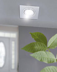 Точковий вбудований LED світильник 5Вт алюміній матовий алюмінієвий 9.5х9.5х11.5 см, фото 2