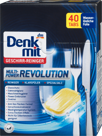 Таблетки для посудомийних машин Denkmit Revolution 40 шт.