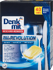 Таблетки для посудомийних машин Denkmit Revolution 40 шт.