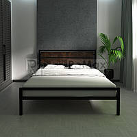 Кровать для спальни BLOOM 140х200 Оксид / Чорний мат