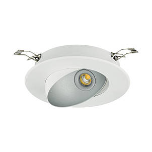 Точковий світильник LED module 3000K сталь білий/сріблястий 16.5х5 см, фото 1