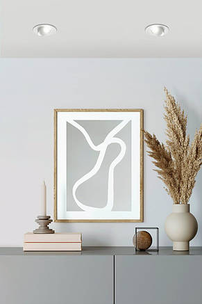 Точковий світильник LED module 3000K сталь білий/сріблястий 16.5х5 см, фото 2