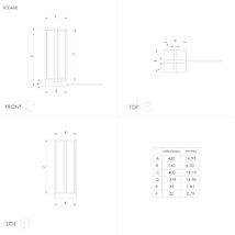 Настільна лампа світлодіодна з пультом 43х16х16 см, фото 4